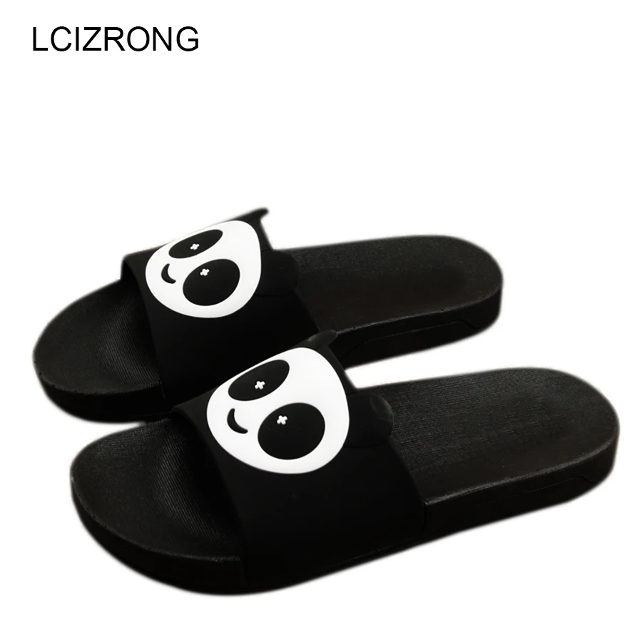 

LCIZRONG Panda Slippers Women Beach Summer Bathroom Shoes Cute Home Slippers Funny Womens Slides Big Size Unisex Indoor Chinelo