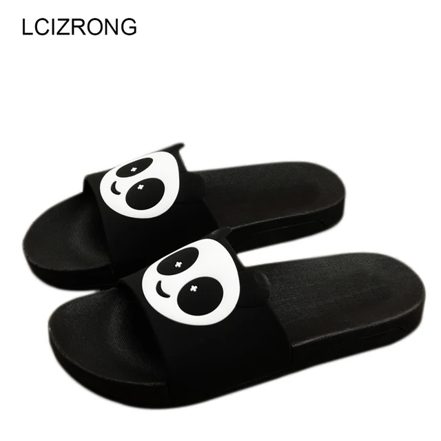 Aliexpress Lcizrong Panda Slippers Women Beach Summer Lcizrong Panda Slippers Women Beach Summer Bathroom Shoes Cute Home Funny Womens Slides Size