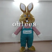 Ohlees в магазине Жир Кролик эмблема кролика костюм на Хэллоуин и Рождество реквизит для дня рождения костюмы для взрослых, мультяшное животное настроить