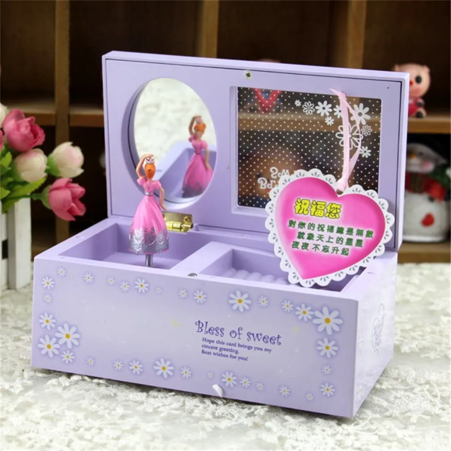 Creative Rotating Girl Music Box jewelry Box Gift Home Decoration Birthday Children's Day Daughter Christmas Valentine Gift (8)
