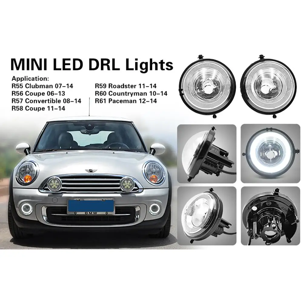 Белый светодиод Halo Ring DRL дневные ходовые огни для MINI Cooper S R56 R57 R58 R60|Сигнальная