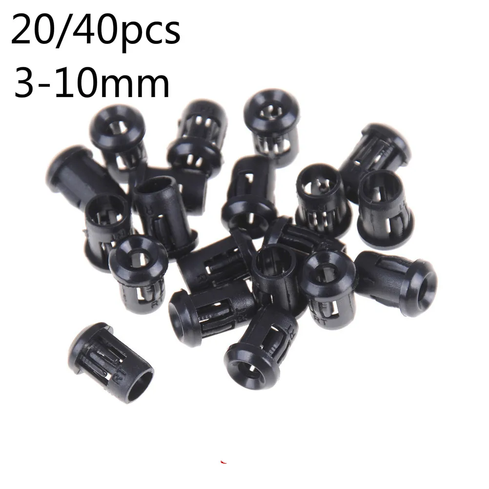 

40pcs Black Plastic Lamp Bases LED Lamp Diode Holder Black Clip Bezel Socket Mount 3mm/5mm/8mm/10mm Or 20pcs