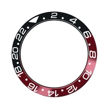 Автоматические часы 38 мм черные и красные испанские часы титановая рамка для 40 мм