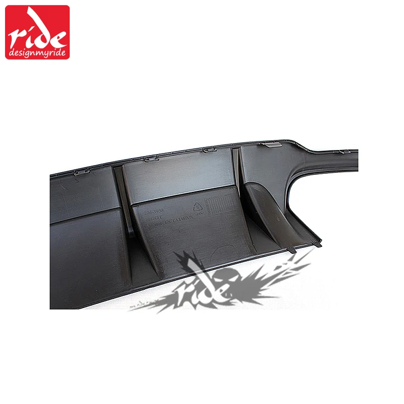 Para Mercedes Benz c63 estilo w204 PP plástico parachoques trasero difusor de labios 2007-2014 C-clase C180 C200 c280 C300 C350 c400 parachoques trasero