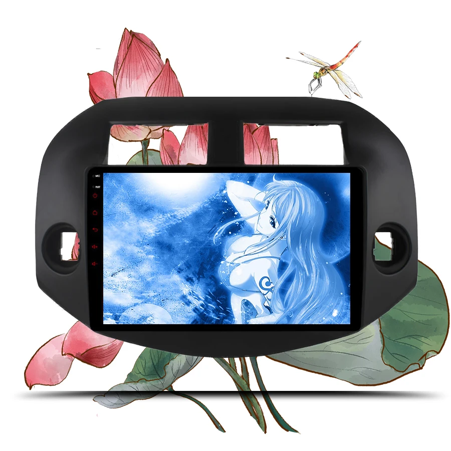 Excellent Octa core Android 9.1 Autoradio car dvd cd player multimedia stereo tape recorder For Toyota RAV4 2007-2011 with swc dab 5