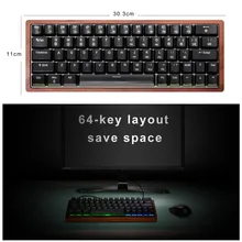 60% мини Механическая игровая клавиатура-проводная/Беспроводная-Cherry Mx-Hot Swap Compact 64 клавиши Anti-Ghosting для Mac, ПК, ноутбука