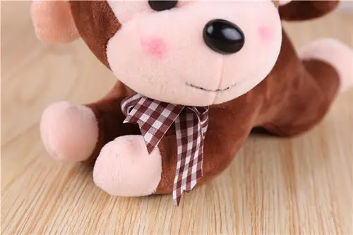 monkey plush pendant toy key chain gift animal soft 8