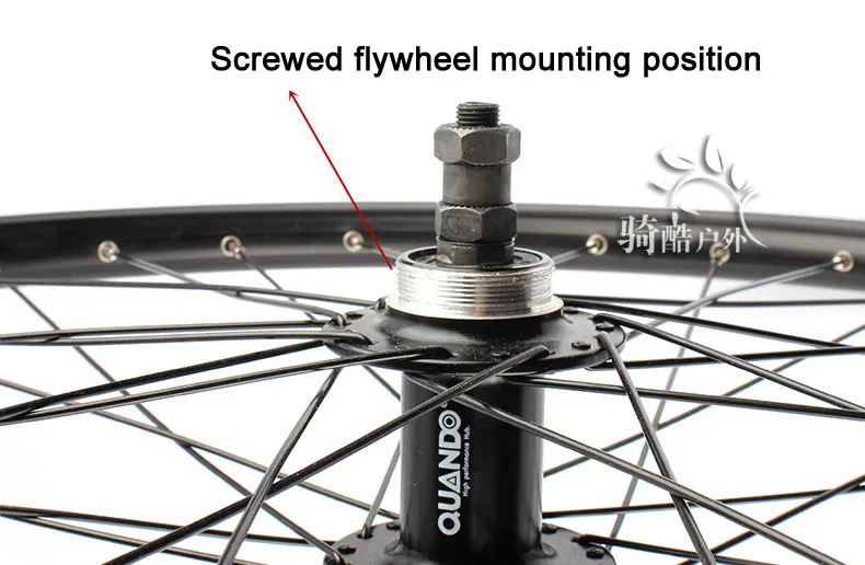 Best Mtb 26er Rear Wheel Disc and V Brake 32Holes Mountain Bicycle Wheel Bead Ball Hub For Screwed Freewheel Bike Back Wheel Threaded 4