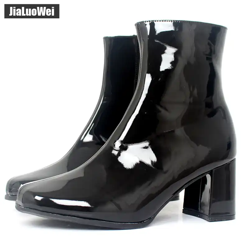 square toe ankle boots ladies