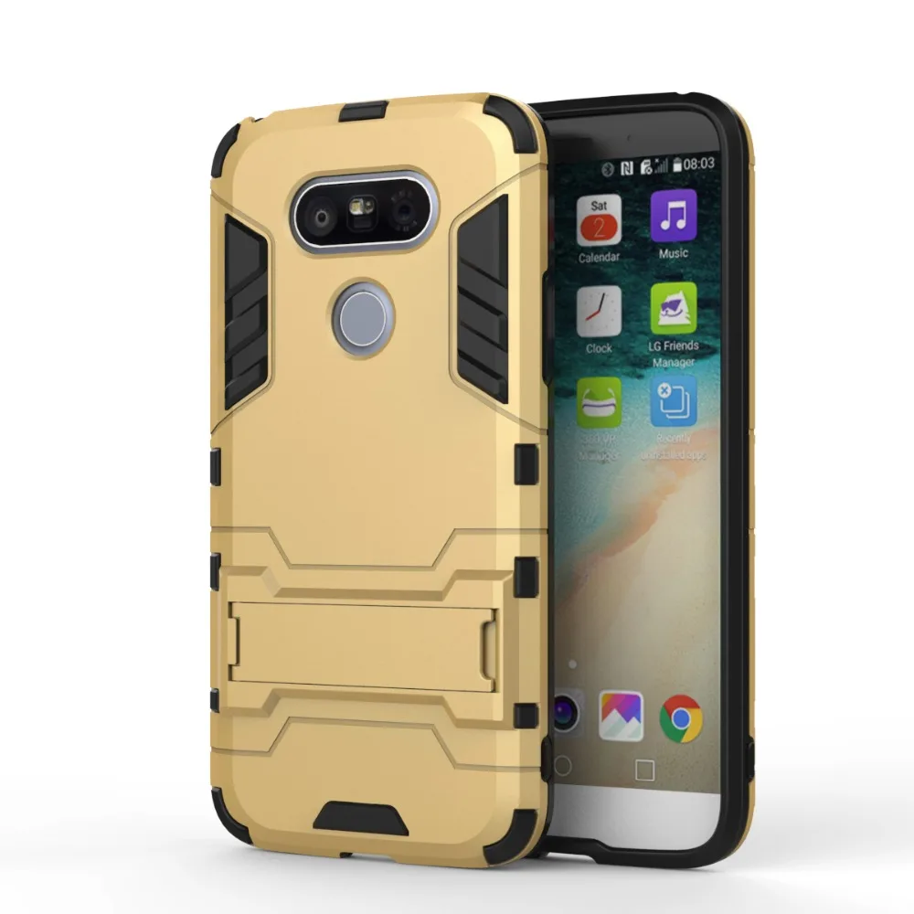 2 In 1 Phone Bag Case For LG G5 5.3inch Rugged Armor Kickstand Back
