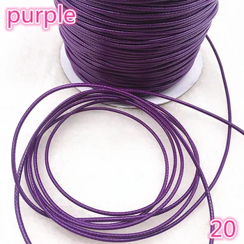 

10meters Dia 1.0 /1.5mm Waxed Cotton Cord Waxed Thread Cord String Strap Necklace Rope Bead For Jewelry Making DIY Bracelet #20