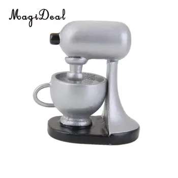 

MagiDeal 1Pc Miniature Wood Coffee Machine for 1/12 Dollhouse Kitchen Restaurant Cafe Shop Decor Children Role Play Game Toy