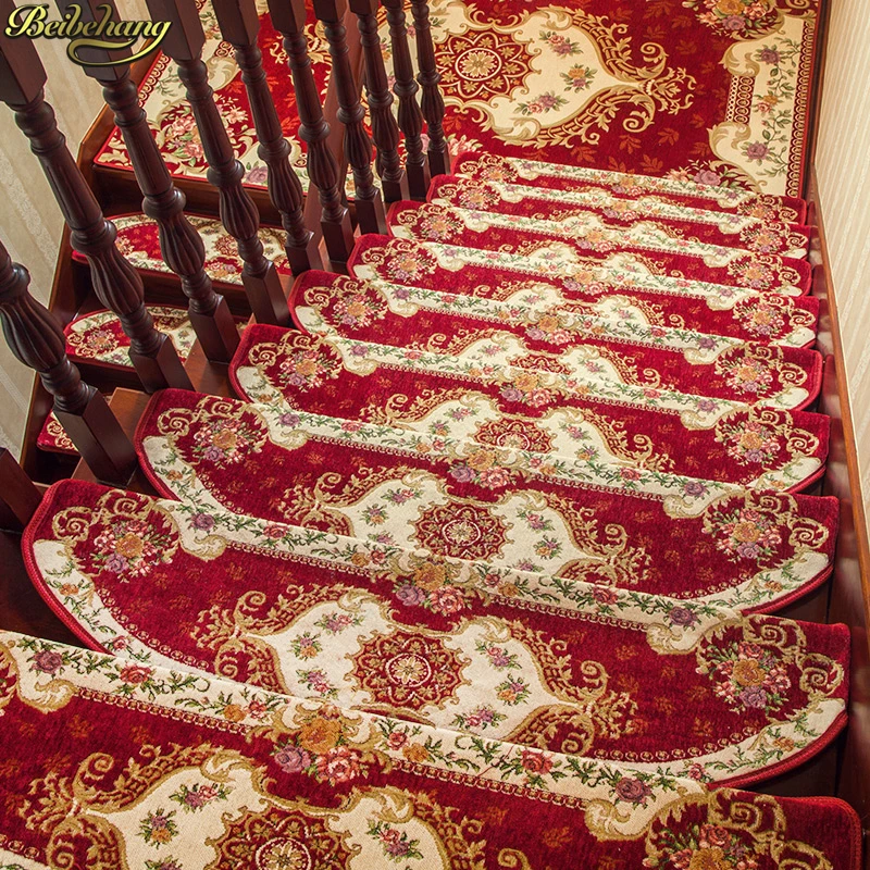 

beibehang European stair mat step mat from glue self-adhesive stair mats carpet solid wood Home Decoration Stair mat