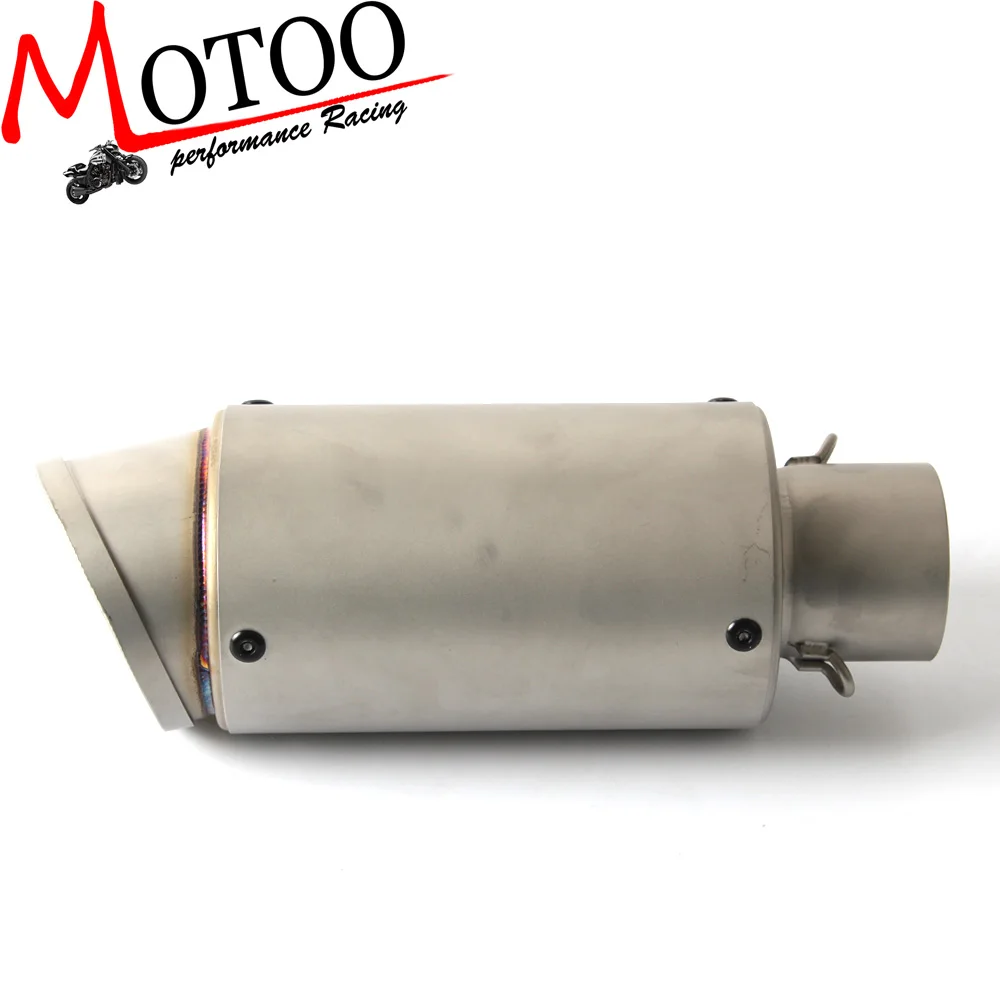 

Motoo - Universal Motorcycle MUFFLER SLIP ON EXHAUST FOR HONDA R1 R3 R6 GSXR600 ZX-6R ZX-10R