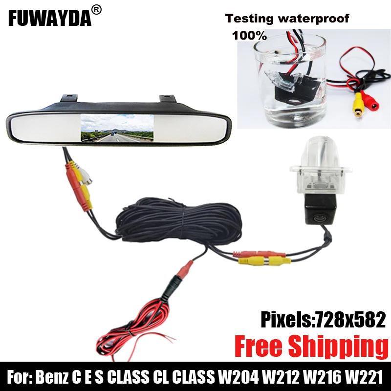 

free shipping!!! CAR CCD REAR VIEW REVERSE BACKUP HIGH QUALITY SONY CHIP CAMERA FOR Mercedes Benz Mercedes-Benz SMART