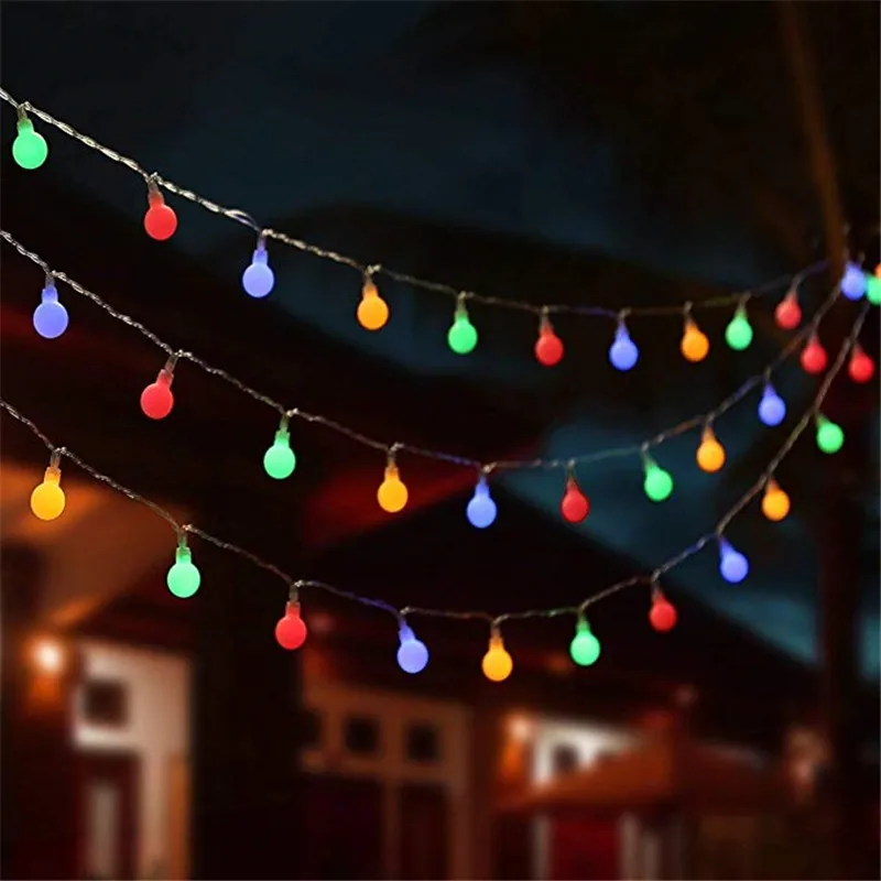 10 м Открытый водонепроницаемый праздничный светодиодный светильник ing струнные Феи гирлянда светодиодный AA батарея шар струнный светильник s Рождество год вечерние светильник - Испускаемый цвет: Multicolor
