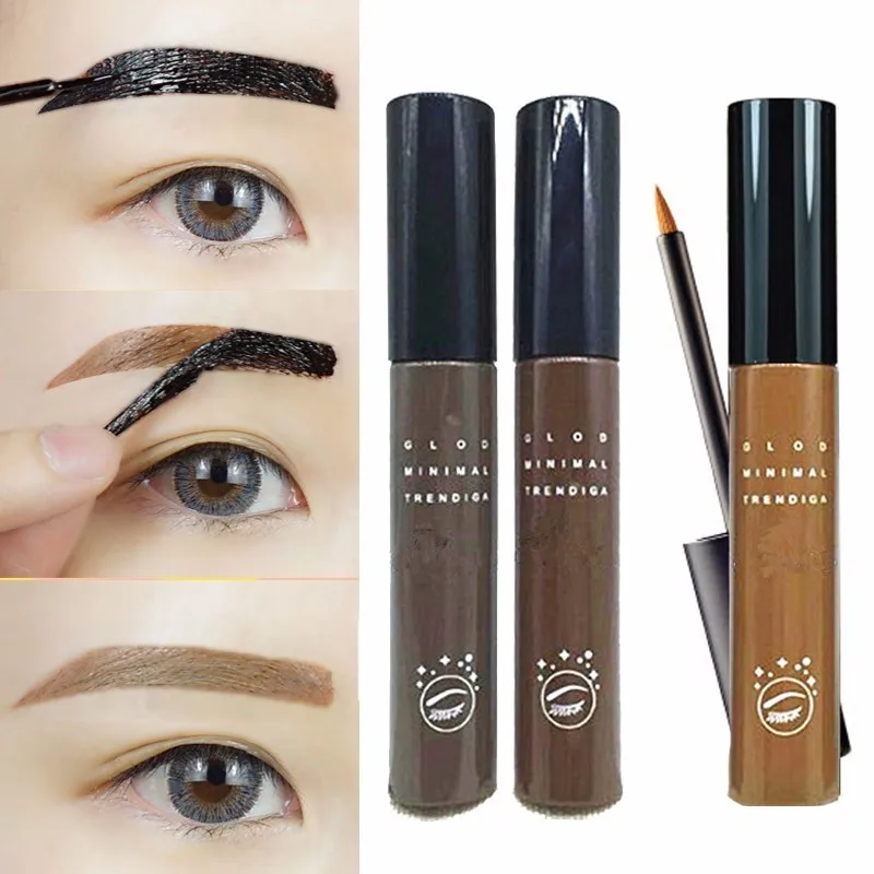 

3 Color Eyebrow Makeup Eye Tint Brows Gel Make Up Grey Coffee Brown Henna Tattoo Eyebrow Gel Waterproof Cosmetics Professional
