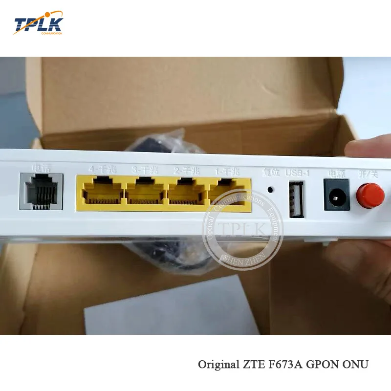 100% оригинальная новая английская прошивка ZTE f673A GPON ONU ONT 4GE + USB WIFI заводская цена