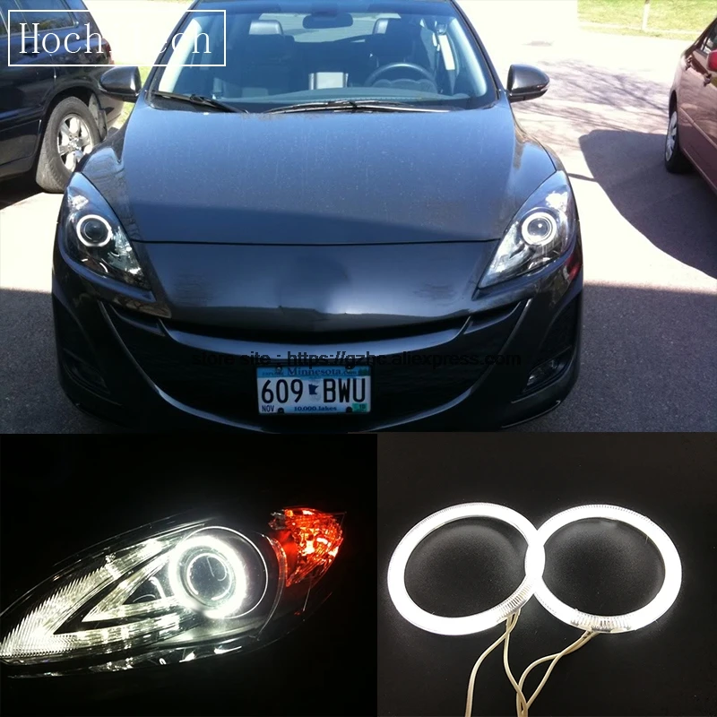 HochiTech для mazda 3 2010 2014 ультра яркий дневной светильник DRL с холодным катодом (CCFL)
