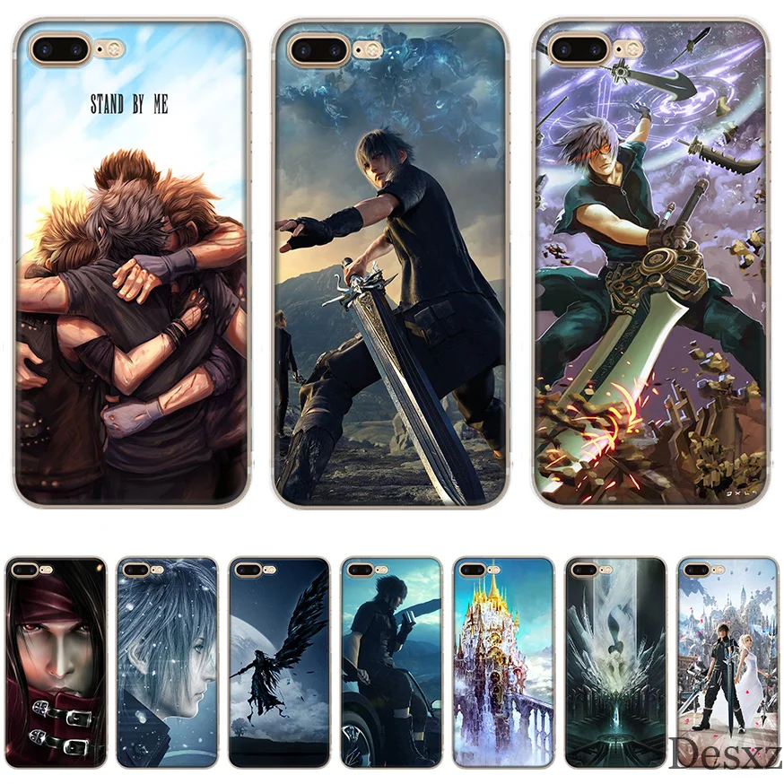 

Cll Phone Case for iPhone 6 6s 7 8 Plus iPhone 11 Pro X XS Max XR 5 5s SE Cover Final fantasy xv ffxv Cover Silicon