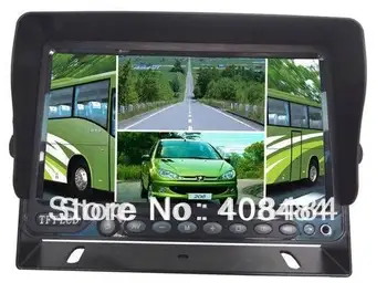 

7 Inch Car TFT LCD Rear View Monitor H Shape Quad Picture Parking Assistance Kit