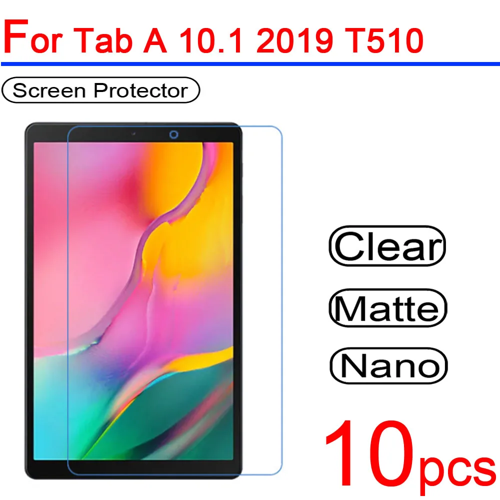 10 шт Ультра Прозрачный мягкий ЖК-экран защитный чехол для Samsung Galaxy Tab A 1 T510 P580 с S Pen
