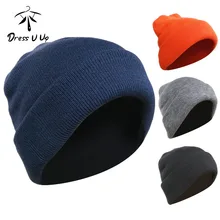 DRESSUUP Толстая осенняя и зимняя мужская вязаная шапка ветрозащитная и холодная защита ушей мужская шапка для дам