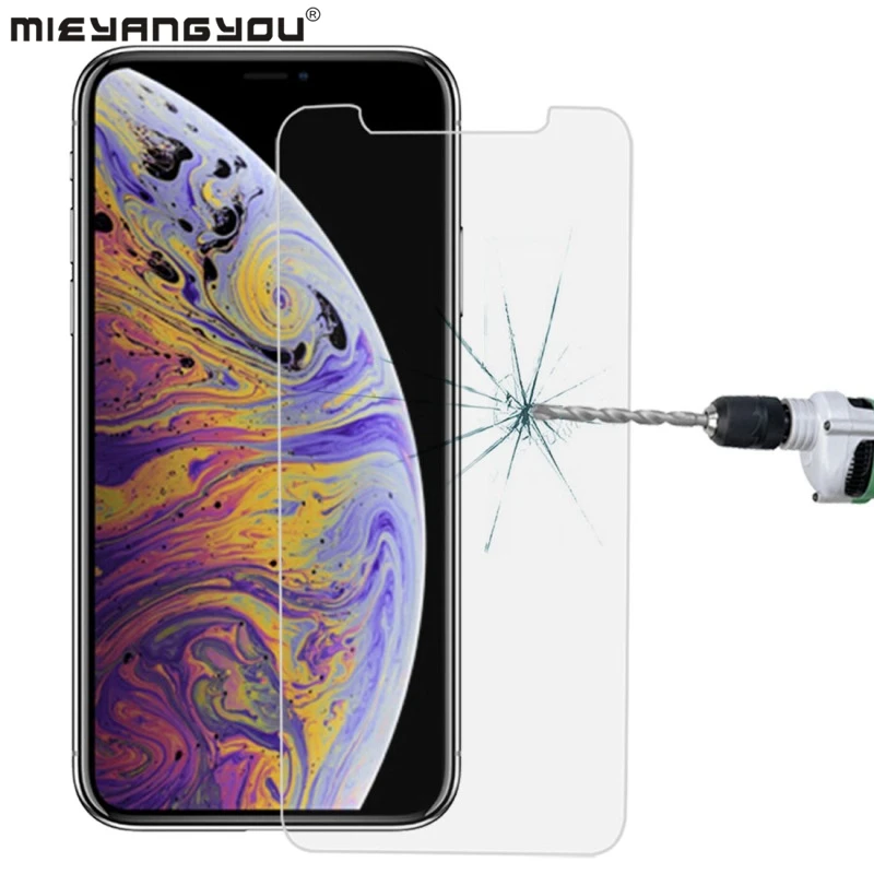 

0.3mm 2.5d Tempered Glass on the For iPhone XS Max HD 9H Screen Protector Protective Glass Film Case for iPhone XS Max 6.5''