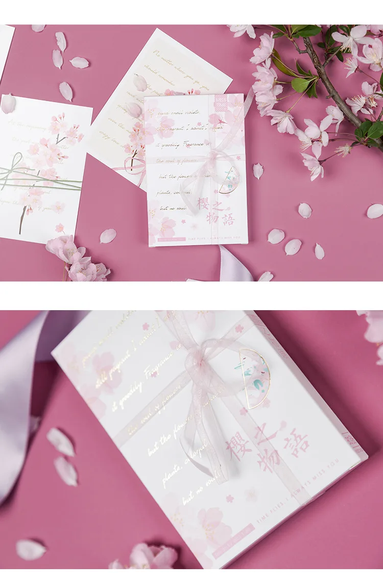 30 листов/набор Sakura английская серия букв открытка поздравительная открытка День рождения письмо Подарочная открытка с сообщением