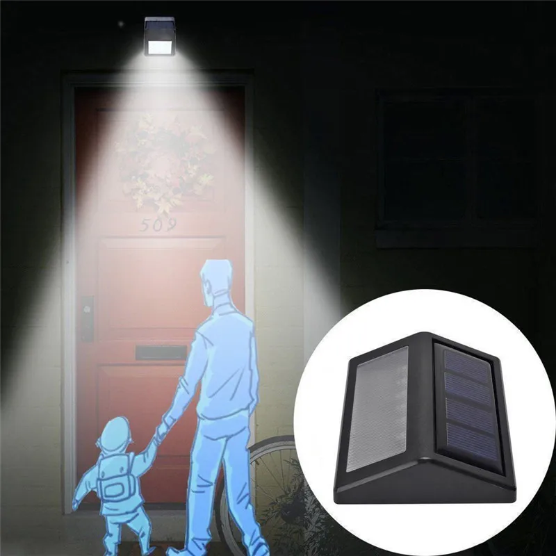 

2018 Waterproof 6 LED Solar Power PIR Motion Sensor Wall Light Outdoor Garden Lamp