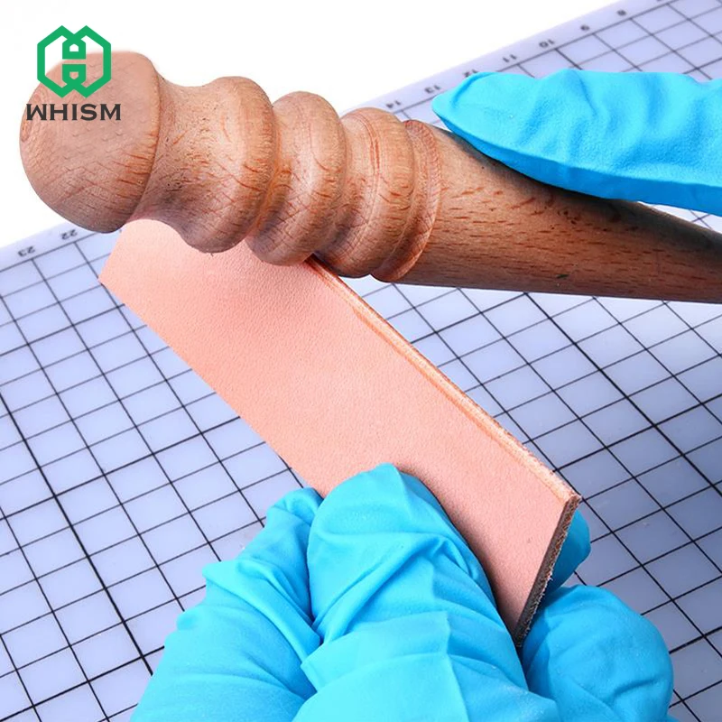 

WHISM 3 Pcs Round Wood Leather Burnisher Leather Edge Slicking Burnishing Leathercraft Tool Set Leathercraft Edge Slicker