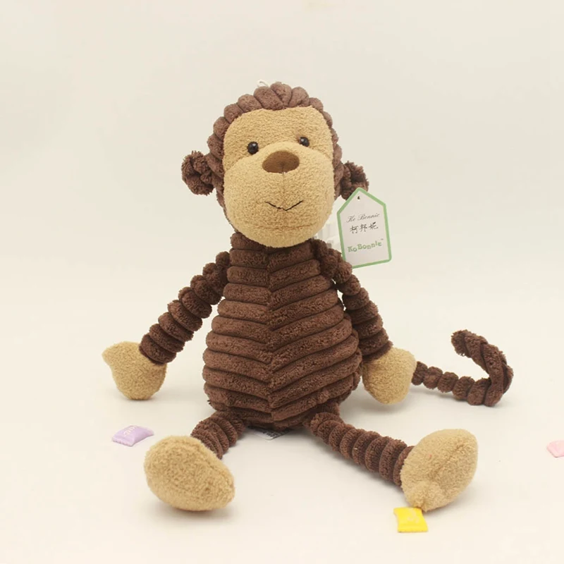 

Cute Plush Toy Forest Animal Stripe Elephant Lion Rabbit Pig Panda Chicken Monkey Soft Doll Birthday Gift 1pc