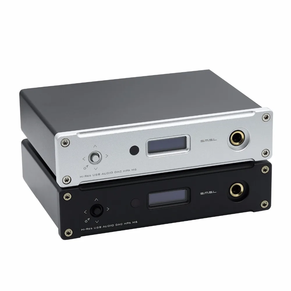 

SMSL M6 HI-FI USB DAC AK4452 XMOS XU208 Decoder Native DSD512 Amp 32bit/768kHz USB Optical Coaxial Input Headphone Amplifier