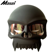 Masei 429 Skull Motorcycle Helmet Punk Stye Novelty Helmets Motorbike Capacetes Casco Retro Casque