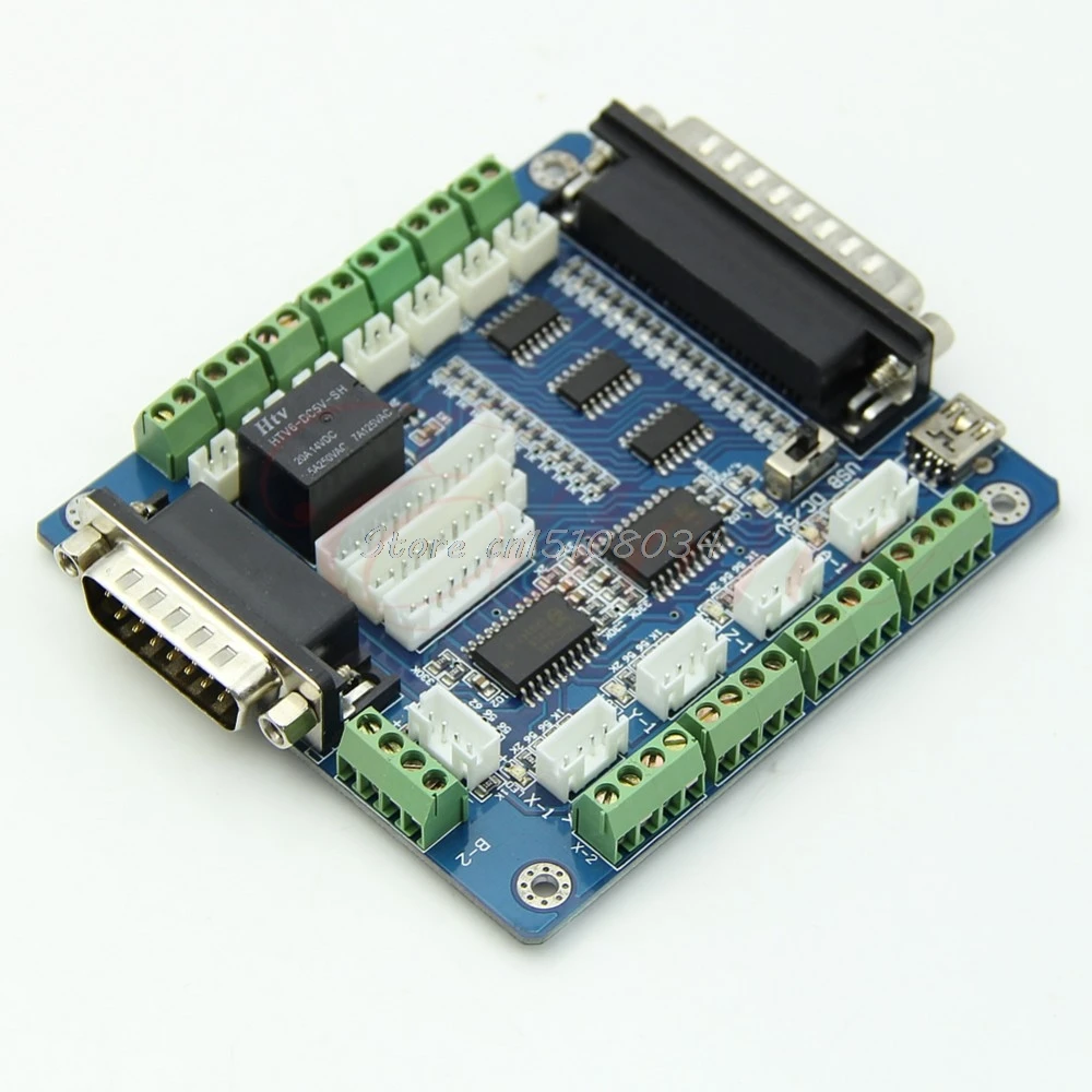 

Board Interface Adapter For Stepper Motor + USB DB25 Cable 5 Axis CNC Breakout S08 Drop ship