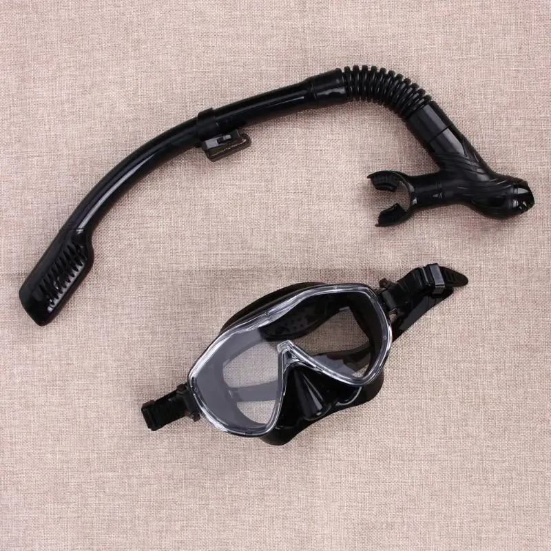 Силиконовая маска для дайвинга противотуманные очки + снорклинг, дыхательная трубка набор