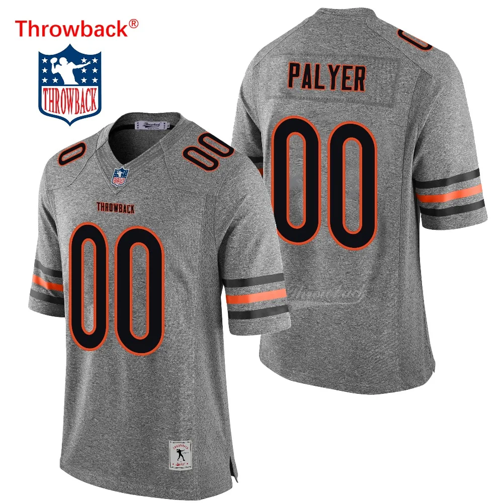 Throwback Jersey Men's Chicago American Football Jerseys Customized