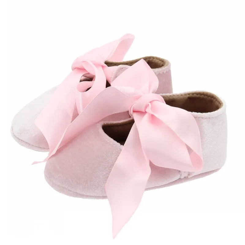 Baby Girl Cute Shoes Dress Ballet Party Mary Jane Shoes Toddler Princess PU Leather Footwear Infant Bow-knot Soft Sole Prewalker