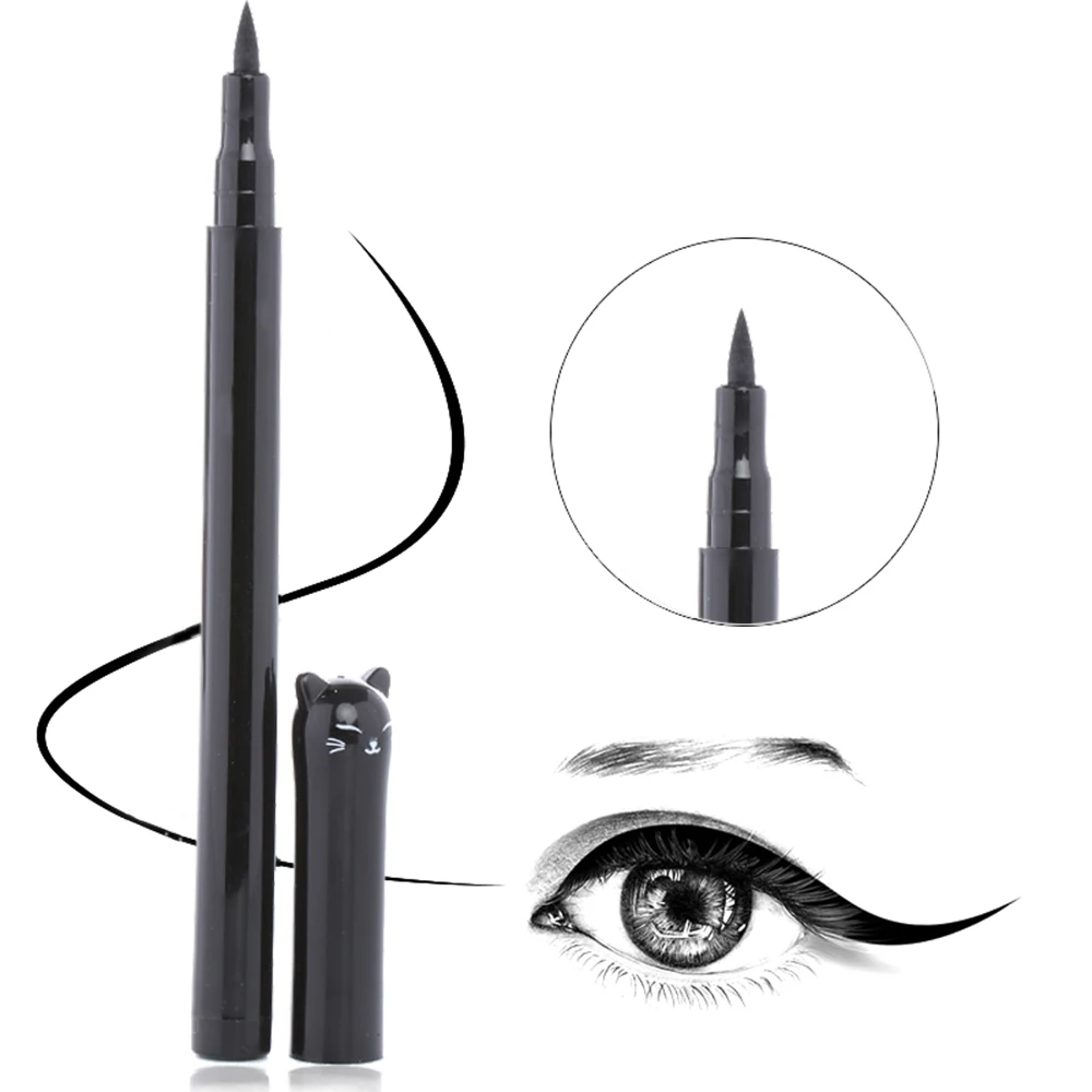 

YANQINA 1pc Waterproof Eyeliner Black Liquid Long-lasting Eye liner Pen Pencil Cosmetics Beauty Makeup Tool