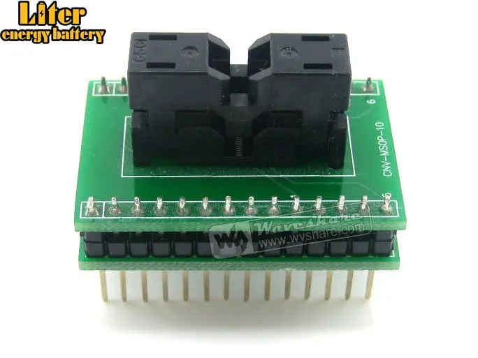 

MSOP10 TO DIP10 SSOP10 TSSOP10 Wells IC Test Socket Programming Adapter 0.5mm Pitch
