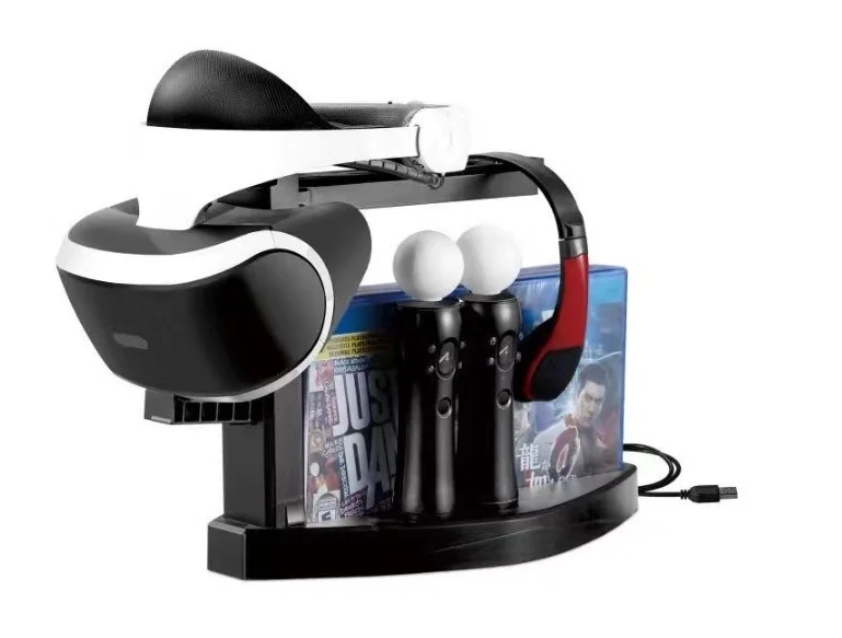 

Multifunctional Vertical Display and Storage Stand Holder for PS VR Charging Station for PS4 for PS Move Controller