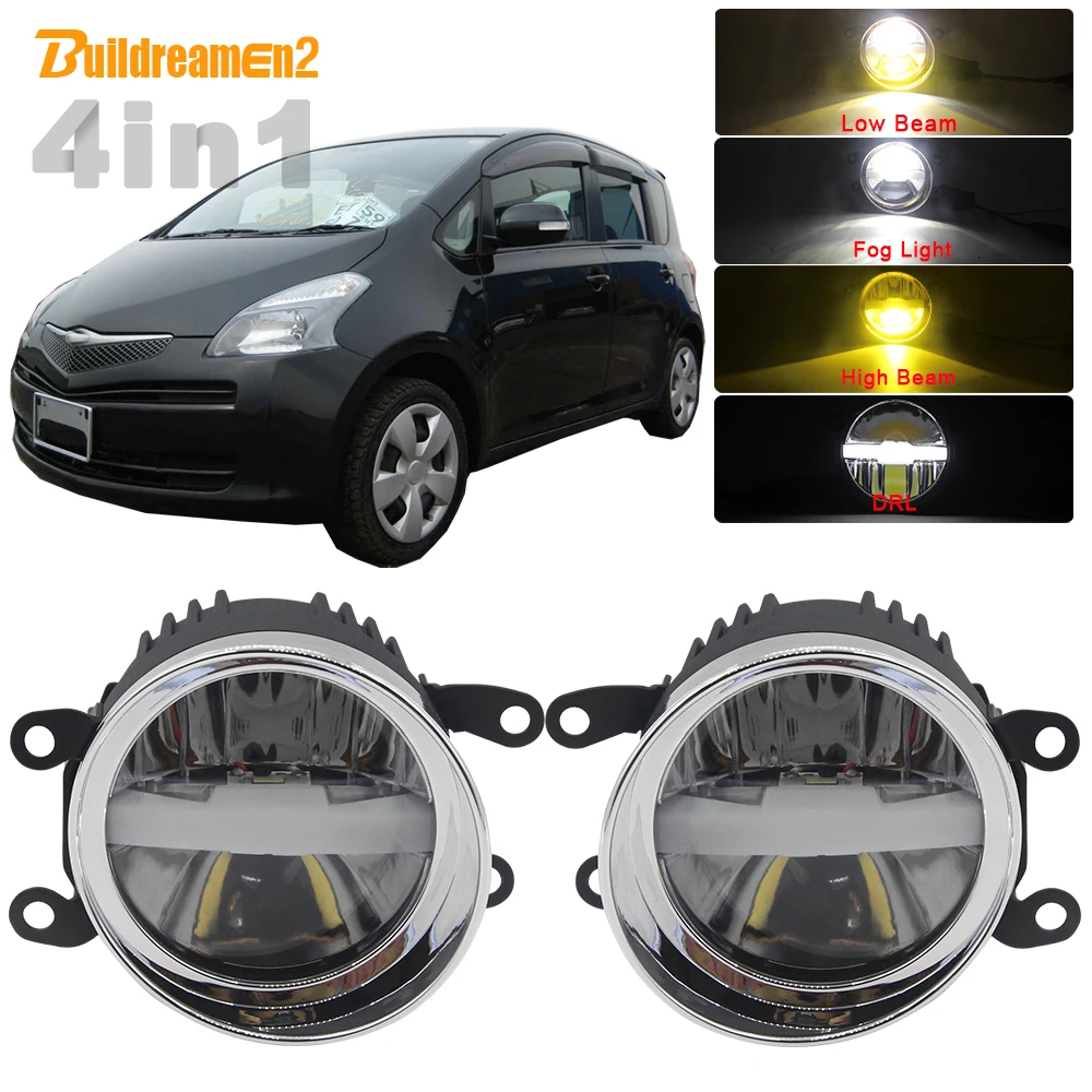 

4in1 Function Car H11 LED Lamp 5000LM Fog Light Headlight High Low Beam DRL Canbus 12V For Toyota Ractis MPV 2007 2008 2009