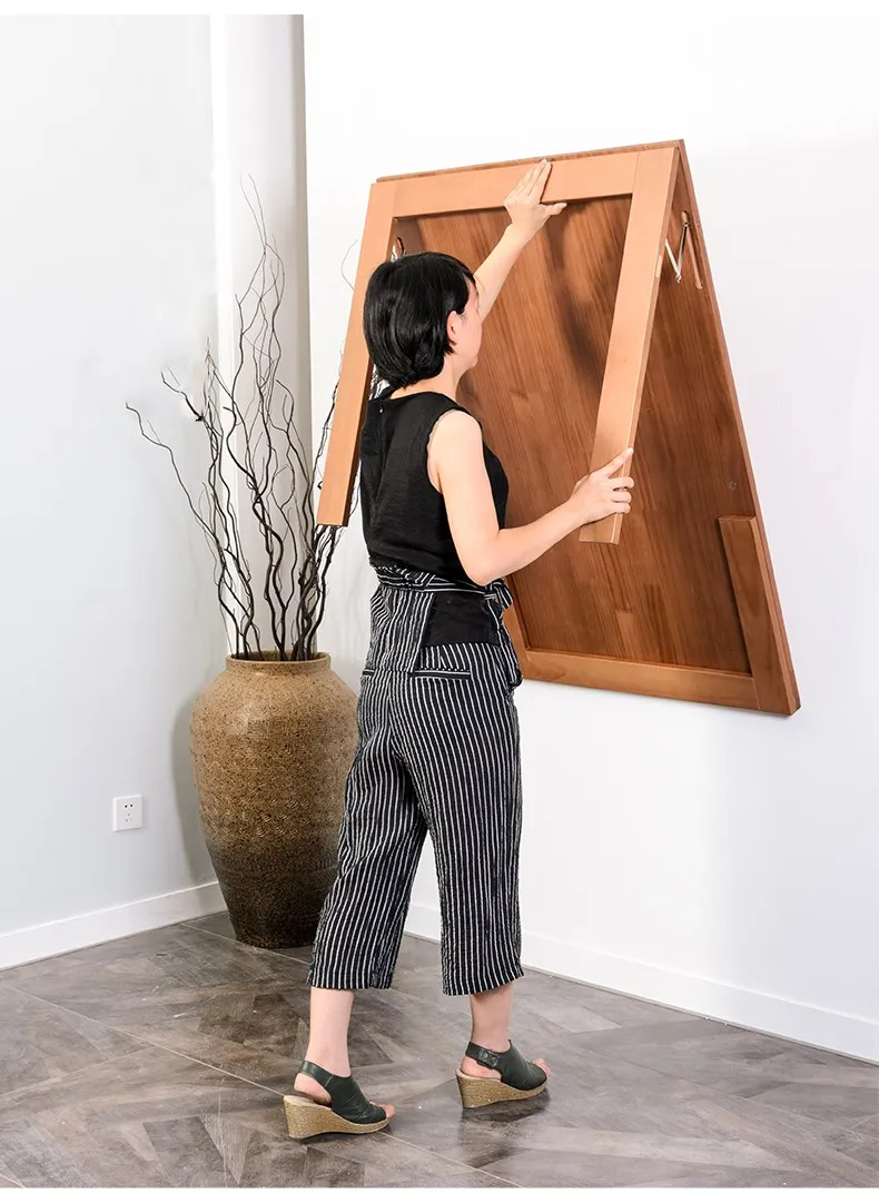 Wall hanging Folding Table Invisible Expansion Table Computer Desk Folding Mesa Plegable Dining Table Kitchen Storage Rack