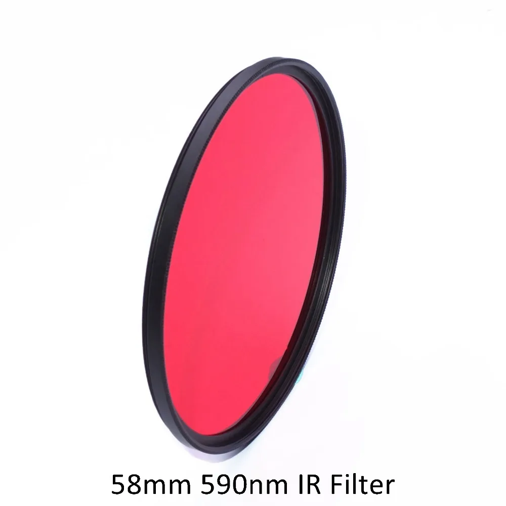 Grade de Filtro para Lente da Câmera Optical Infravermelho 58mm R59 590nm ir