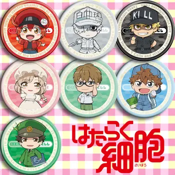 

Japan Anime cells at work B Kill Cosplay Badge Cartoon Collection Backpacks Badges Bags Button Brooch Pins gift