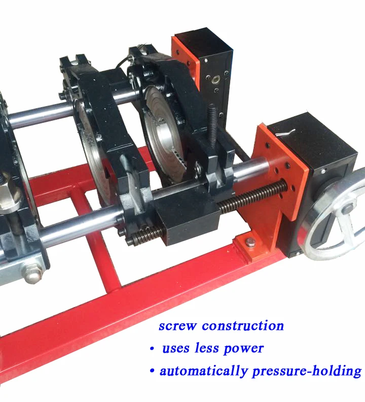 220 В винт стильная трубка сварочный аппарат 63-200 мм PE PPR PB PVDF HDPE Стыковая сварочная трубка сварочный аппарат трубопровод двигатель горячего расплава