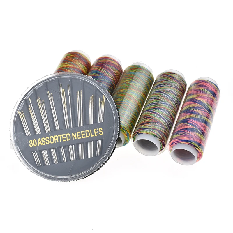 Looen Brand 6pcsSet Colorful  Sewing Threads and Sewing Needles For Women Embroidery Tools DIY Craft Tools Sewing Accessories (1)