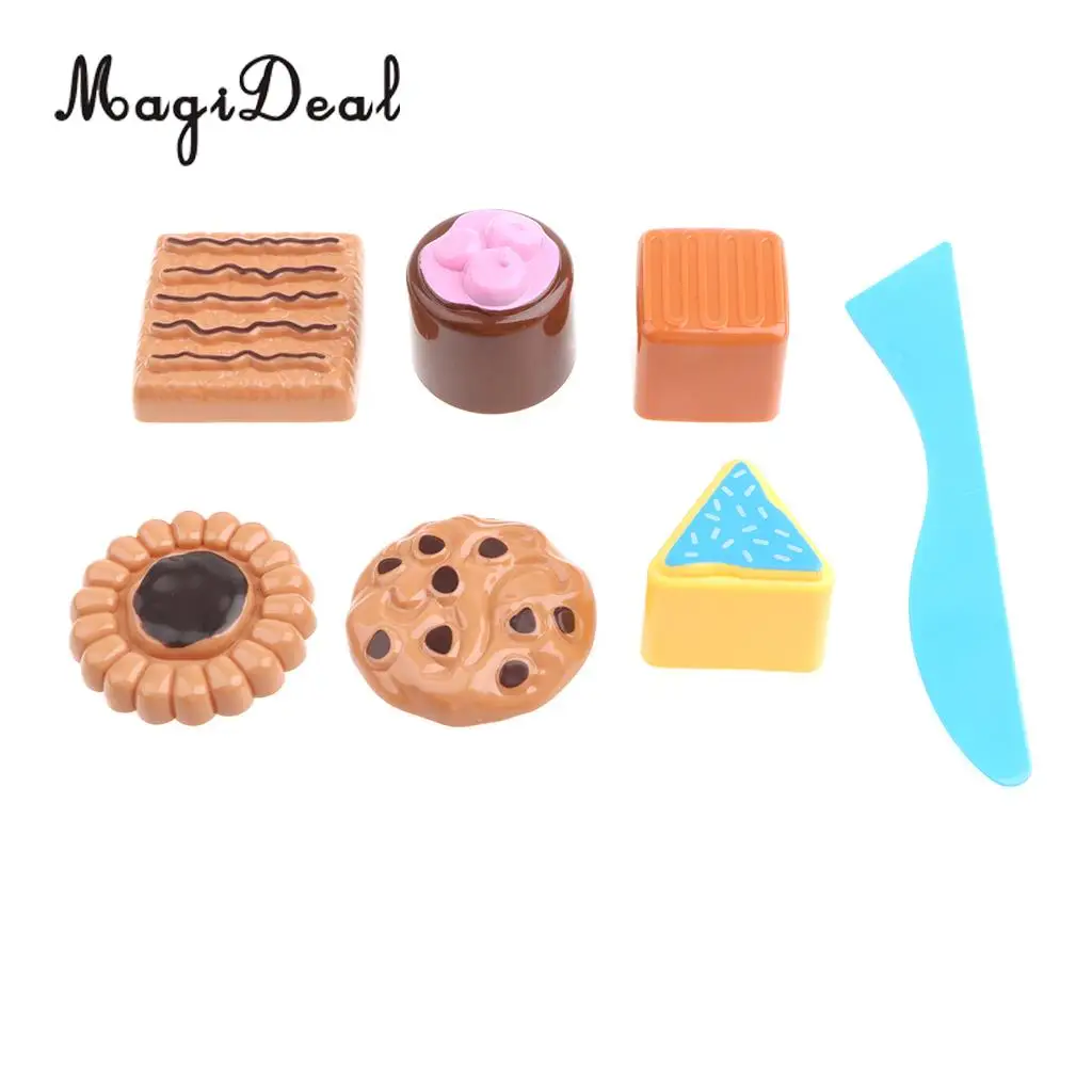 

7x Colorful Cake Mold Toy Summer Water Beach Sand Molds Biscuit Model Toy Kids Children Pretend Play Game Gift