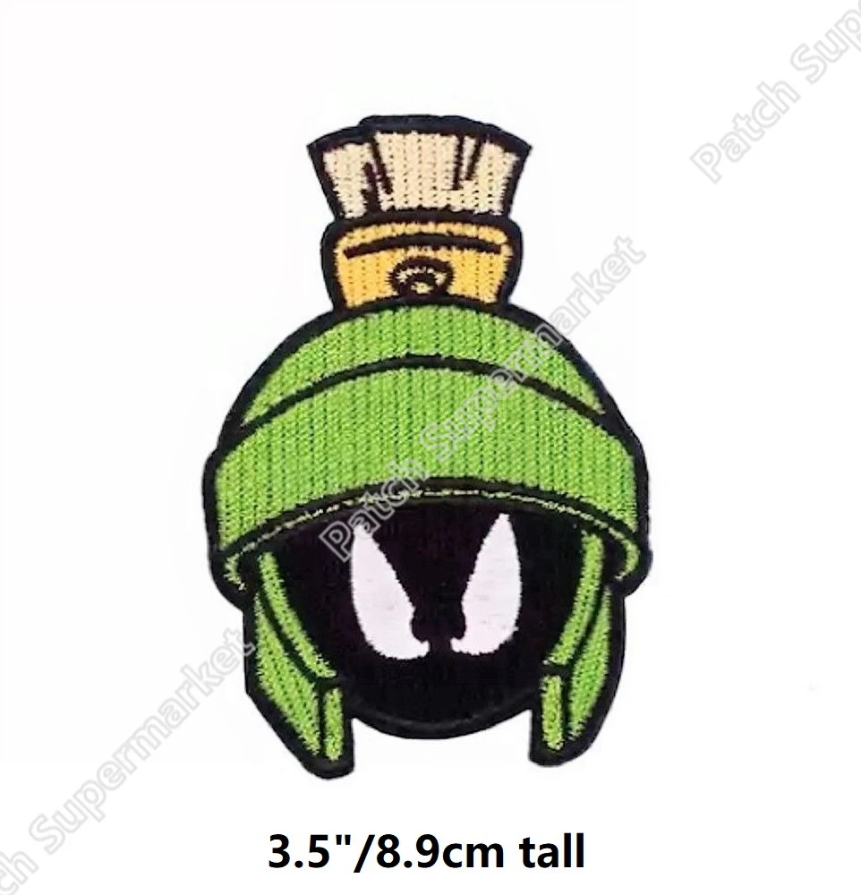 Looney Tunes Marvin the Martian w// Gun Iron-on//Sew-on Embroidered PATCH