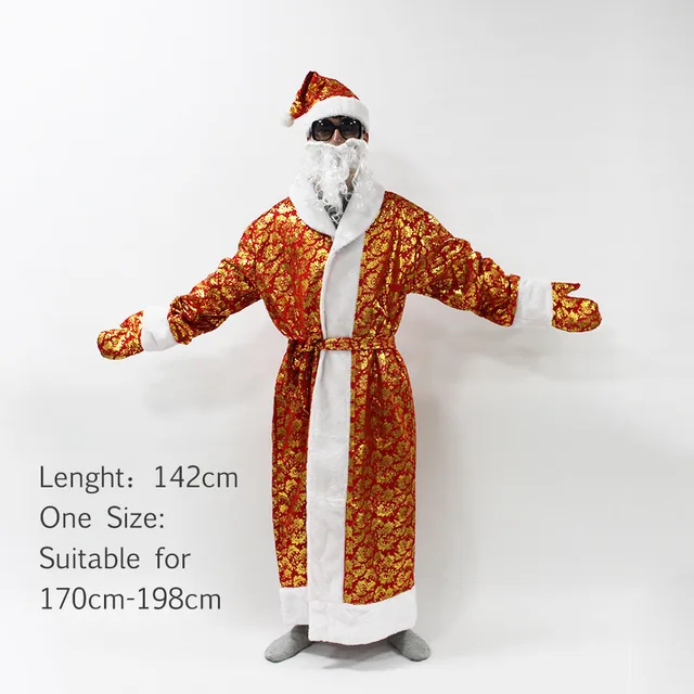 Russia Christmas Santa Claus Costume Cosplay Santa Claus Clothes Fancy